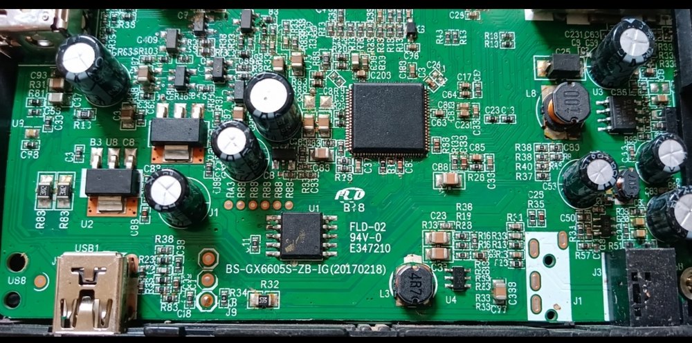 Receiver circuit board photo with silkscreen BS-GX6605S-ZB-IG(20170218)