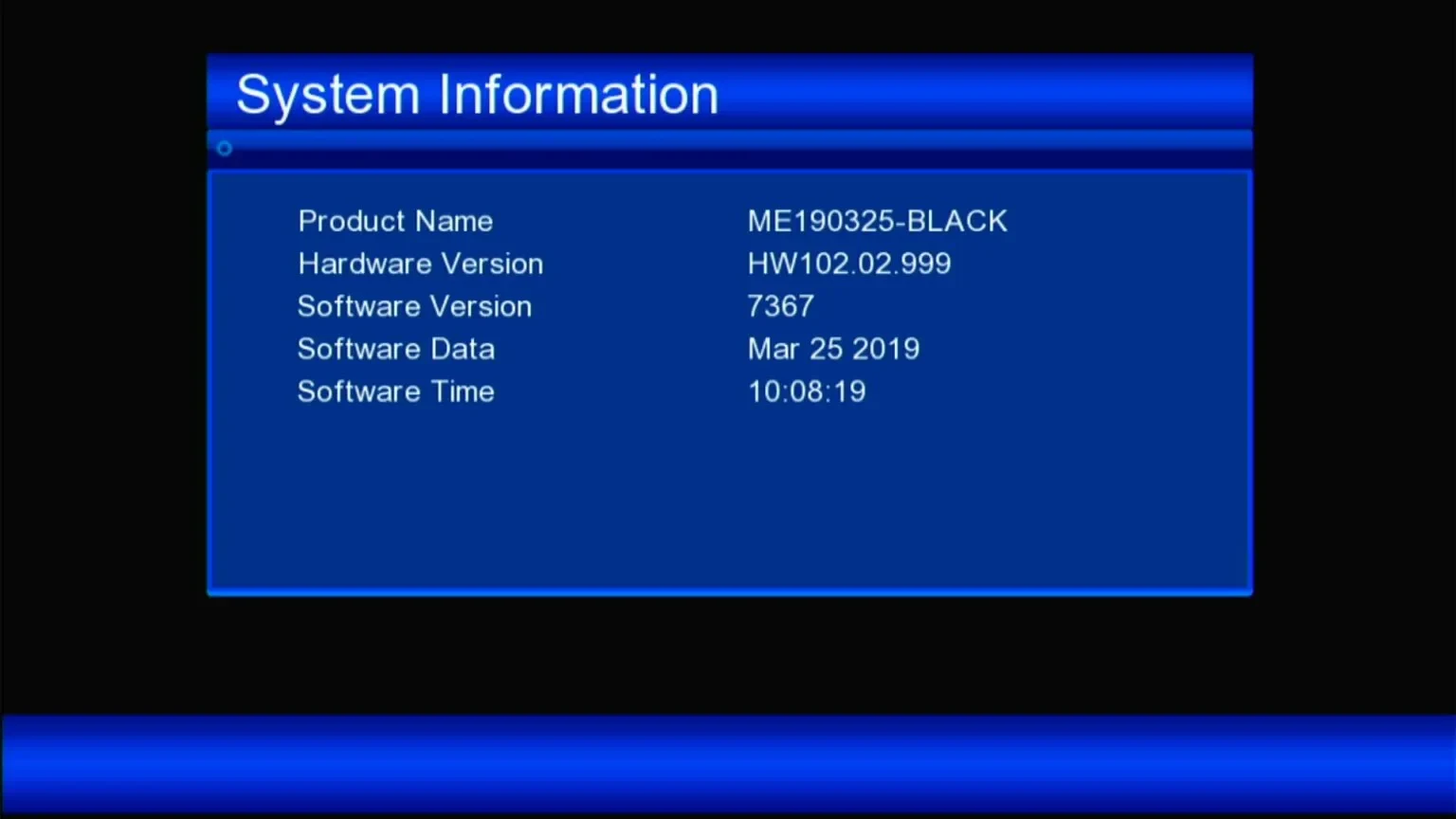 GX6605S HW102 system information