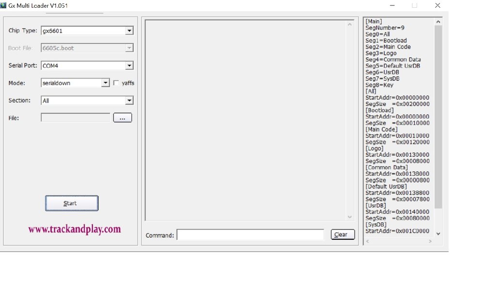 Gx Multi Loader V1.051 tool interface