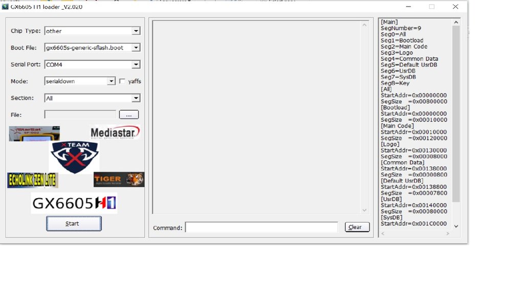 GX6605 H1 loader tool interface