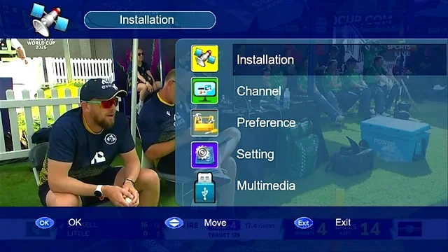 Sunplus 1506LV main menu
