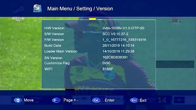 Sunplus 1506LV version information